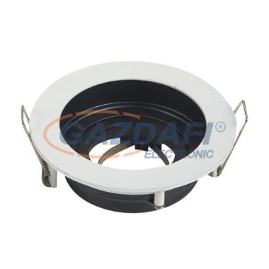 OPTONICA 2013 spot lámpatest kerek alumínium fehér/fekete GU10 IP20 MAX-35W