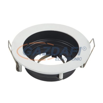   OPTONICA 2013 spot lámpatest kerek alumínium fehér/fekete GU10 IP20 MAX-35W