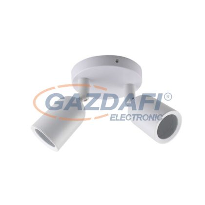   OPTONICA 2023 spot lámpatest műanyag fehér 2*GU10 IP20 MAX-10W