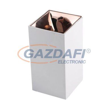 OPTONICA 2041 spot lámpatest alumínium - kívül fehér/belül rózsaarany - GU10 IP20 MAX-35W