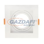   OPTONICA 2050 spot lámpatest műanyag szögletes fehér GU10 IP20 MAX-35W