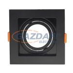   OPTONICA 2051 spot lámpatest műanyag szögletes fekete GU10 IP20 MAX-35W