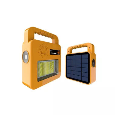 OPTONICA 223 SOLAR BLUETOOTH SPEAKER+LAMP 3.7V 6AH, 3W 400LM IP44 - YELLOW
