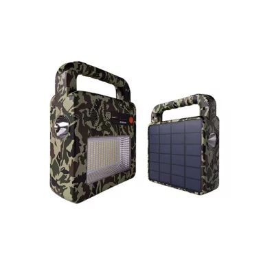 OPTONICA 224 SOLAR BLUETOOTH SPEAKER+LAMP 3.7V 6AH, 3W 400LM IP44 - CAMOUFLAGE