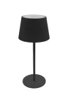 OPTONICA 251 LED TABLE LAMP 2.2W 260LM 2700K-6500K(Switchable) 2*2200mAh Li-ion Battery IP54 - BLACK
