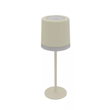 OPTONICA 256 LED TABLE LAMP 2.2W 260LM 2700K-6500K(Switchable) 2*2200mAh Li-ion Battery IP54 - BEIGE