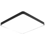   OPTONICA 2925 LED mennyezeti lámpa szögletes 5630SMD 64W AC175-260V 4800LM 4500K - fekete