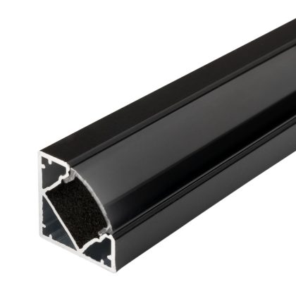 OPTONICA 5101 alumínium LED profil fekete /fekete  L=2m