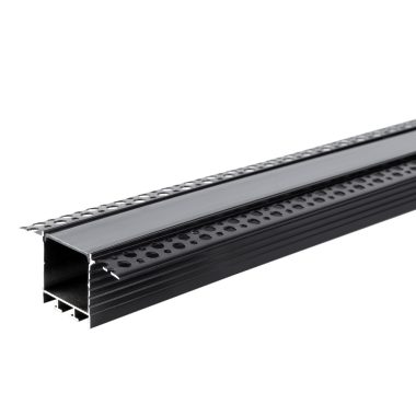 OPTONICA 5124 alumínium LED profil fekete /fekete  L=2m 71.5x35mm