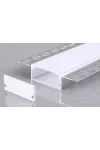 OPTONICA 5134 alumínium LED profil ezüst /fehér  L=2m 50x20mm