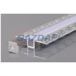   OPTONICA 5162 LED profil alumínium szürke L=2m 21.3x26x12.6mm süllyesztett