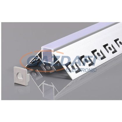   OPTONICA 5165 LED profil alumínium szürke L=2m 53x25mm süllyesztett