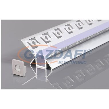 OPTONICA 5166 LED profil alumínium szürke L=2m 48x28mm süllyesztett