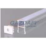   OPTONICA 5176 LED profil alumínium szürke L=2m 17.2x14.3x12.6mm falon kívüli