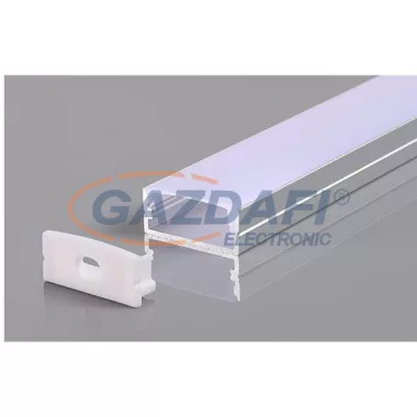 OPTONICA 5183 LED profil alumínium szürke L=2m 23.5x10x21.5mm falon kívüli