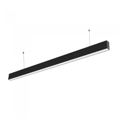   OPTONICA 5470 LED LINEAR SUSPENDED LIGHTS LINKABLE 40W AC200-240V BLACK BODY 6000K