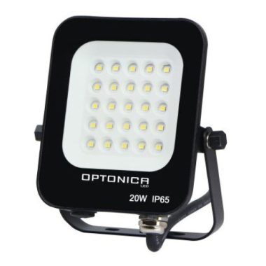 OPTONICA 5726 LED SMD fekete fényvető 20W AC220-240V 1800LM 2700K IP65
