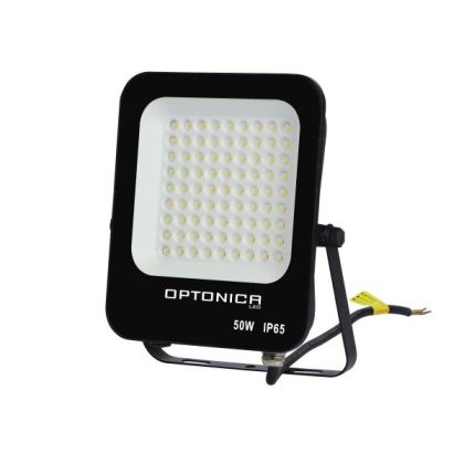   OPTONICA 5730 LED SMD fényvető fekete 50W 4500LM AC220-240V 90° IP65 6000K