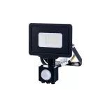   OPTONICA 5954 LED SMD fényvető fekete 10W 800LM AC220-265V 120° IP65 2700K 70CM kábel - mozgásérzékelős