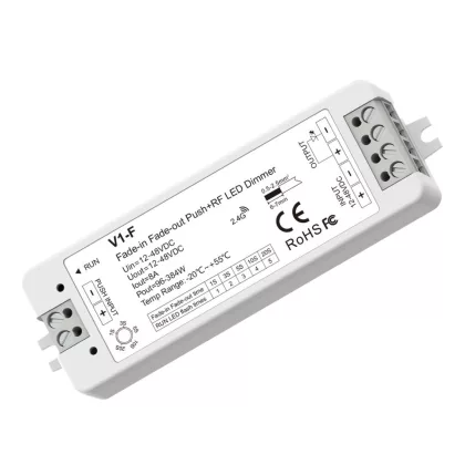  OPTONICA 6321 1CH LED CONTROLLER 12-48VDC 8A*1CH 96-384W PUSH DIM+RF2.4GHZ