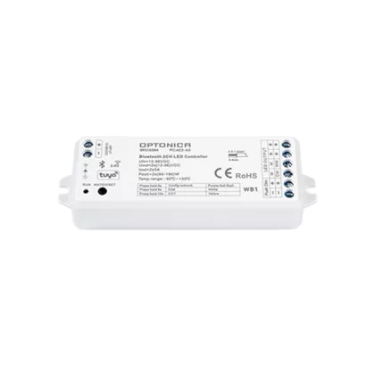   OPTONICA 6384 TUYA(BLUETOOTH) & RF-CONTROLLER 12-36VDC 5A*2CH 120W/240W/360W(12/24V/36V)