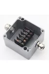 OPTONICA 6509 WATERPROOF ALUMINIUM BOX TERMINAL BLOCK IP68 450V/24A - 2 TERMINALS OPTONICA 6509 WATERPROOF ALUMINIUM BOX TERMINAL BLOCK IP68 450V/24A - 2 TERMINALS