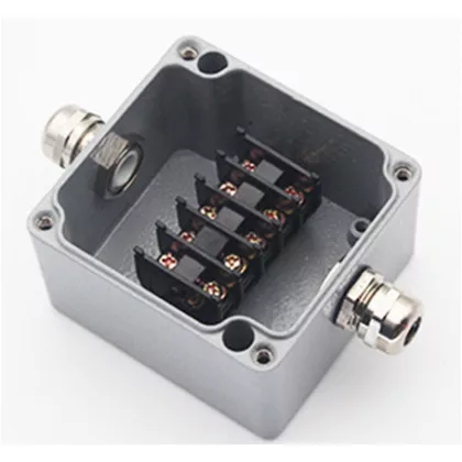   OPTONICA 6509 WATERPROOF ALUMINIUM BOX TERMINAL BLOCK IP68 450V/24A - 2 TERMINALS