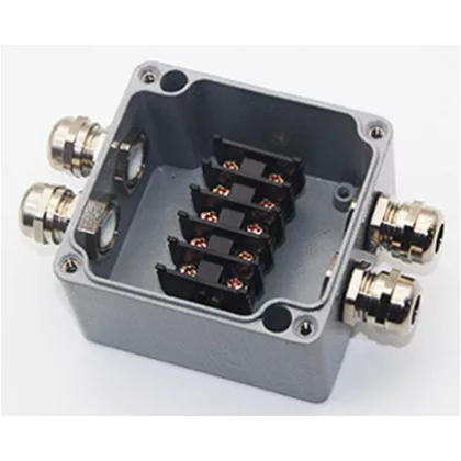   OPTONICA 6511 WATERPROOF ALUMINIUM BOX TERMINAL BLOCK IP68 450V/24A - 4 TERMINALS