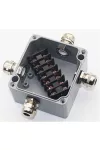 OPTONICA 6512 WATERPROOF ALUMINIUM BOX TERMINAL BLOCK IP68 450V/24A - 4 TERMINALS