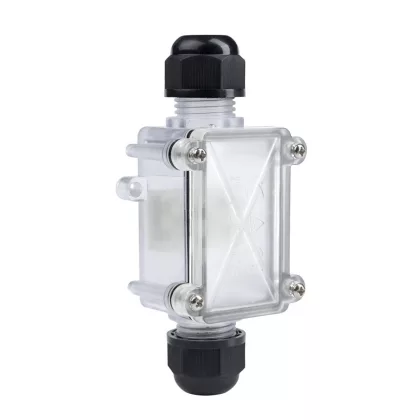   OPTONICA 6647 WATERPROOF BOX TERMINAL BLOCK IP68 - BOX SPLITTER 2 TERMINALS - TRANSPARANT