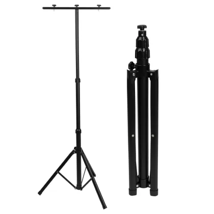   OPTONICA 6686 Háromlábú állvány két LED reflektorhoz fekete