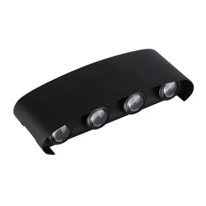  OPTONICA 7411 LED WALL LIGHT AC220-240V 8W IP65 710LM BLACK BODY 3000K - ALUMINIUM