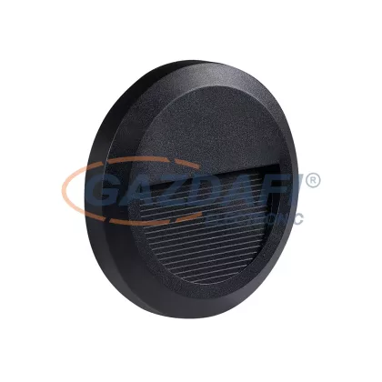   OPTONICA 7503 LED lépcsővilágító kerek fekete 2W 3000K 120LM AC100-240V IP65