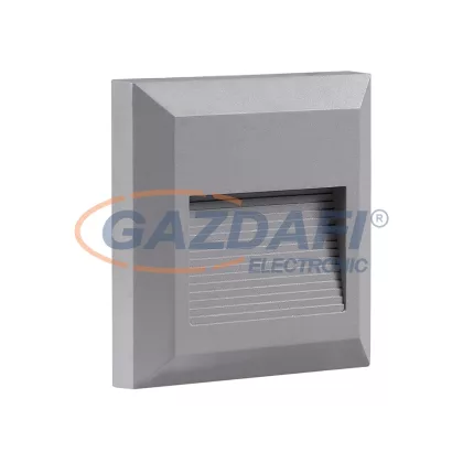  OPTONICA 7514 LED lépcsővilágító szögletes szürke 2W 4200K 120LM AC100-240V IP65