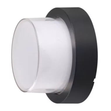 OPTONICA 7533 LED fali lámpa kerek fekete 15W 4200K 1000LM AC100-240V IP65