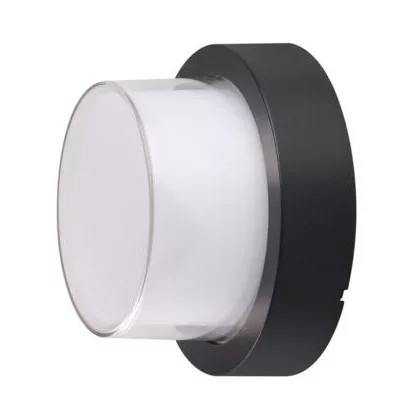   OPTONICA 7533 LED fali lámpa kerek fekete 15W 4200K 1000LM AC100-240V IP65