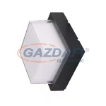   OPTONICA 7534 LED fali lámpa szögletes fekete 15W 3000K 1000LM AC100-240V IP65