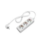   OPTONICA 7601 3-as elosztó gyermekvédelemmel 3G1.0mm-1.5M, 16A, 230V, Max3500W, IP20 - fehér