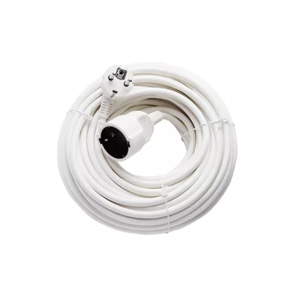   OPTONICA 7622 EXTENSION CORD H05VV-F3G1.5mm-20M, 16A, 250V, Max3500W - WHITE