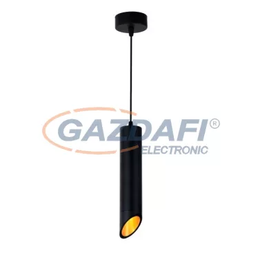 OPTONICA 9050 függeszték GU10 MR16 alumínium - kívül fekete/belül arany - 6X30CM