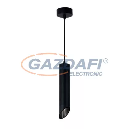   OPTONICA 9051 függeszték GU10 MR16 alumínium - kívül fekete/belül fekete - 6X30CM