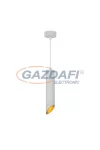 OPTONICA 9054 függeszték GU10 MR16 alumínium - kívül fehér/belül arany - 6X30CM