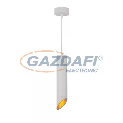   OPTONICA 9054 függeszték GU10 MR16 alumínium - kívül fehér/belül arany - 6X30CM
