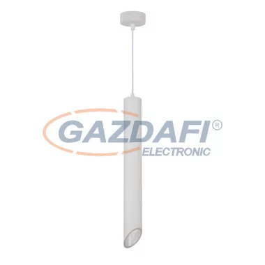 OPTONICA 9057 függeszték GU10 MR16 alumínium - kívül fehér/belül fehér - 6X50CM