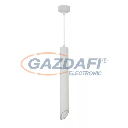   OPTONICA 9057 függeszték GU10 MR16 alumínium - kívül fehér/belül fehér - 6X50CM