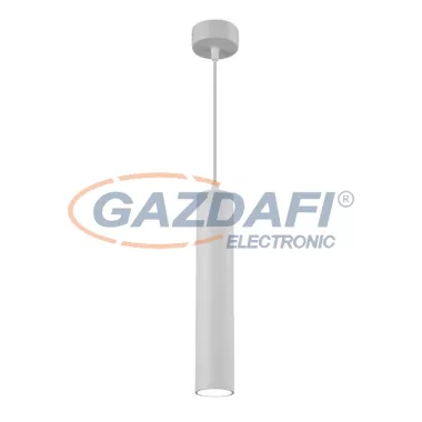 OPTONICA 9059 függeszték GU10 MR16 alumínium - kívül fehér/belül fehér - 6X50CM