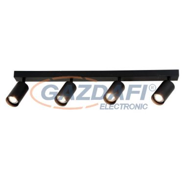 OPTONICA 9075 spot lámpatest 4xGU10 alumínium fekete 72X6X18CM