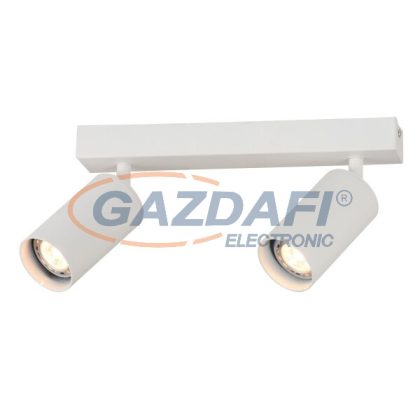   OPTONICA 9077 spot lámpatest 2xGU10 alumínium fehér 30X6X18CM