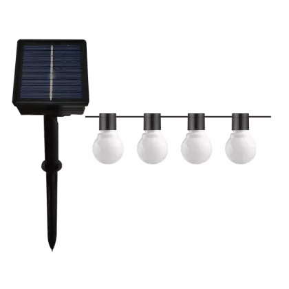  OPTONICA 9094 SOLAR STRING LIGHT 7M+2M(POWER CABLE) 2800K 4.5V MILKY