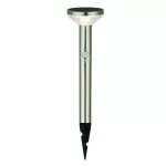   OPTONICA 9332 napelemes kerti lámpa mozgásérzékelős leszúrható szálcsiszolt alumínium 2W 200lm/20lm IP44 3.7V